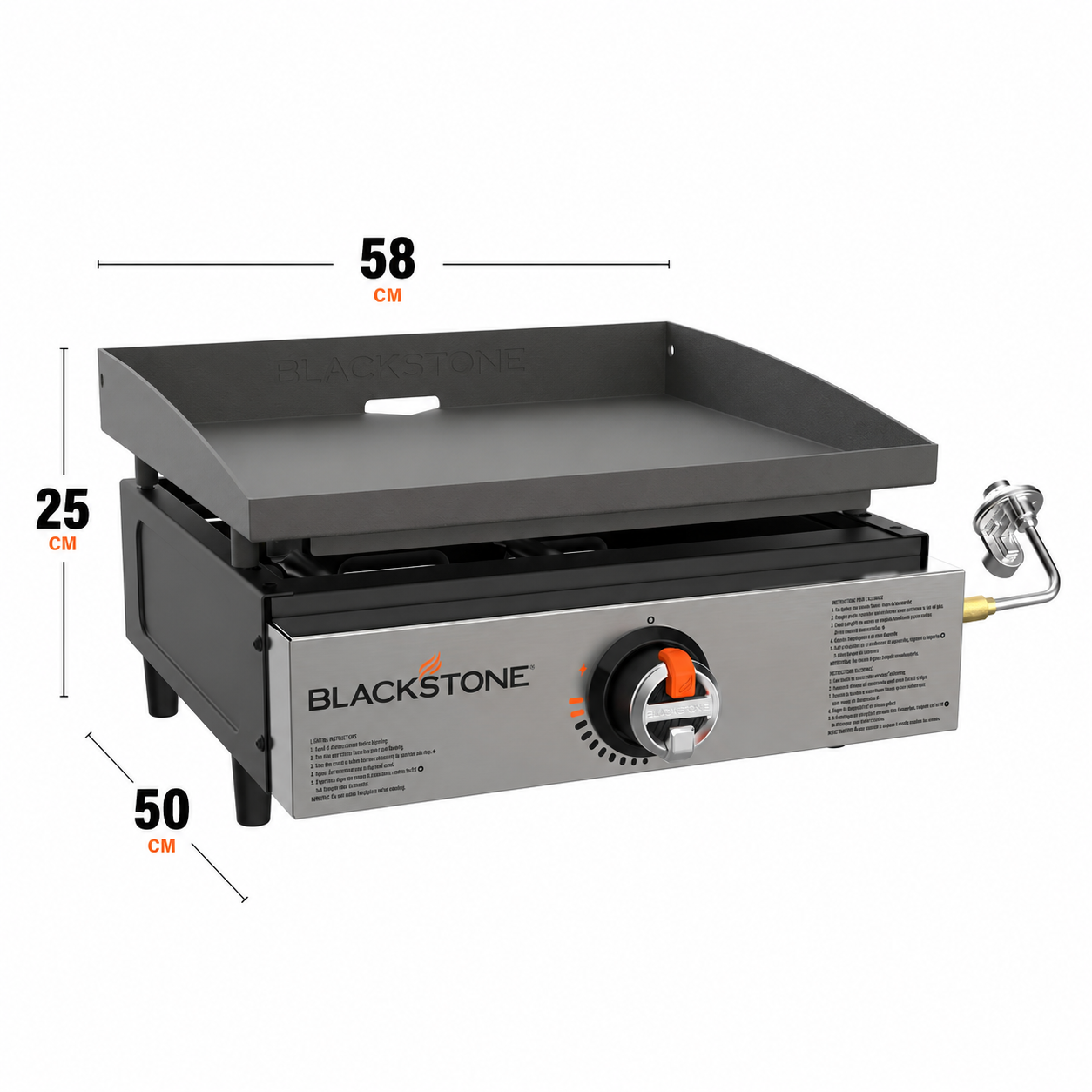 Grătar pe Gaz Blackstone 17" - Plită Plancha Compactă de Camping