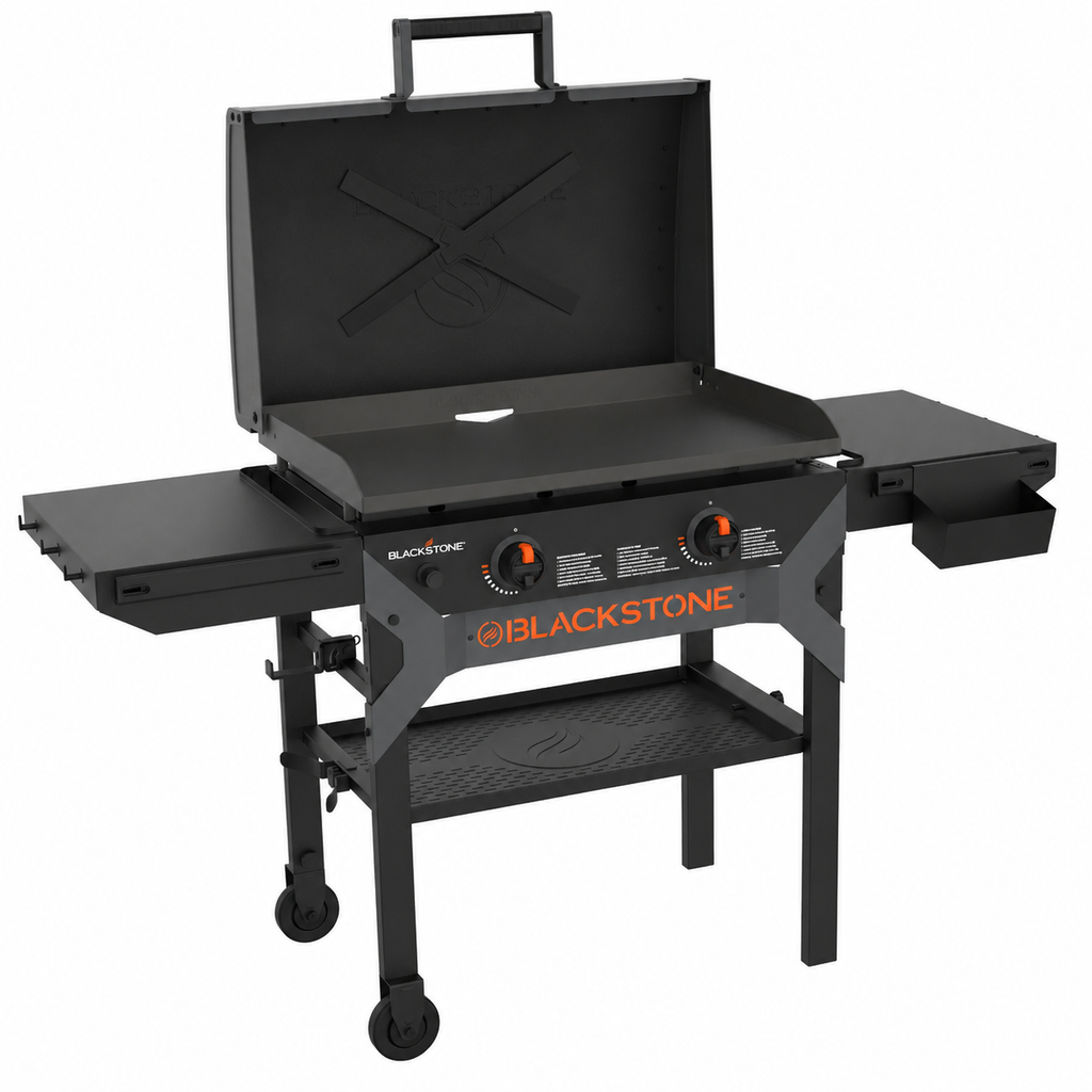 Grătar pe gaz Blackstone 28" Iron Forged - Plită plancha cu 2 arzătoare și capac