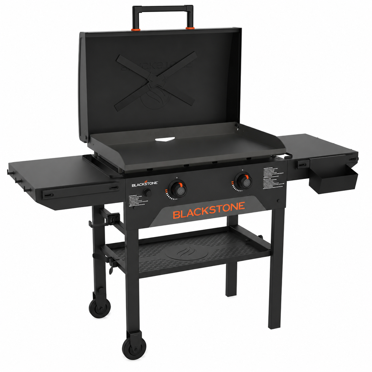 Grătar pe gaz Blackstone 28" Omnivore - Plită plancha cu 2 arzătoare și capac