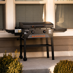 Grătar pe gaz Blackstone 28" Omnivore - Plită plancha cu 2 arzătoare și capac