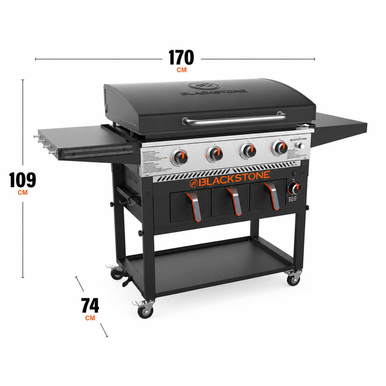 Grătar pe Gaz Blackstone 36" cu Air Fryer - Plită Plancha și Friteuză 2-în-1