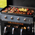 Grătar pe Gaz Blackstone 36" cu Air Fryer - Plită Plancha și Friteuză 2-în-1