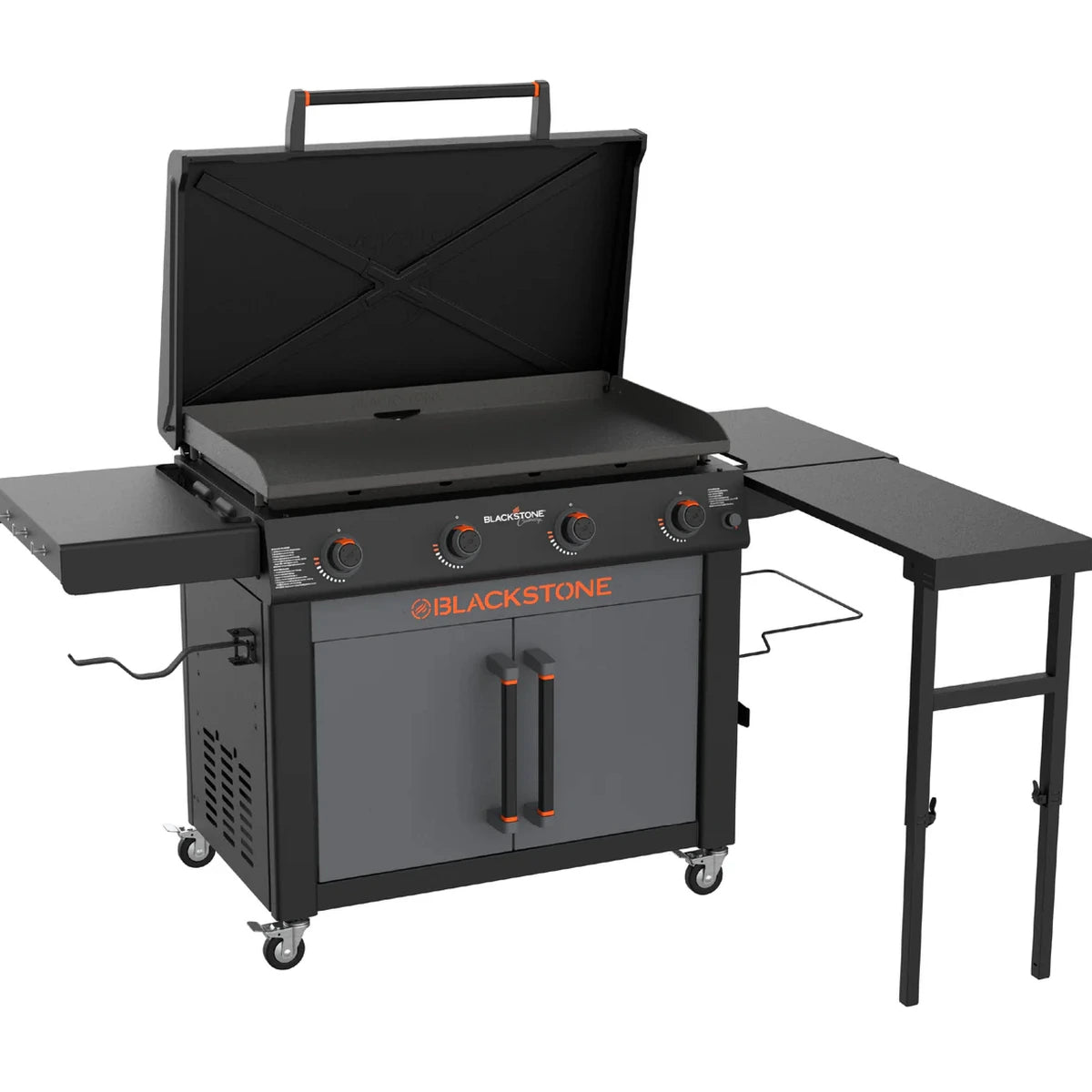 Grătar pe Gaz Blackstone 36" Culinary - Plită Plancha Profesională cu 4 Arzătoare, Dulap și Capac